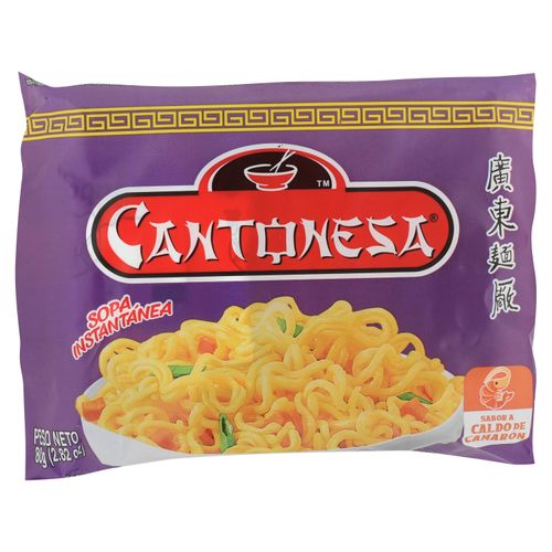 Sopa Instantanea Cantonesa Camarón Paquete - 80 g