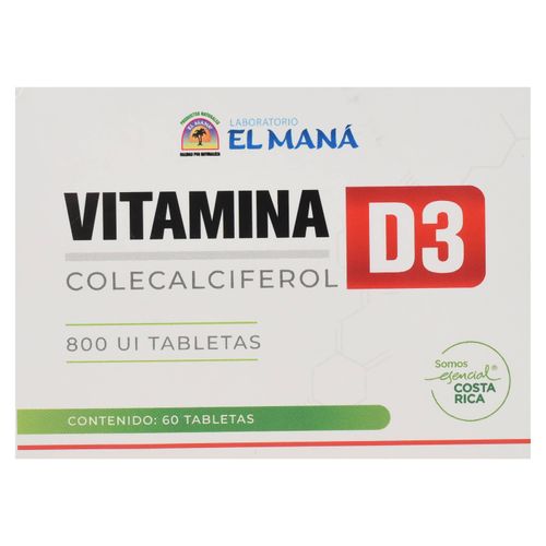 Vitamina De 800Ui El Mana 60 Tab