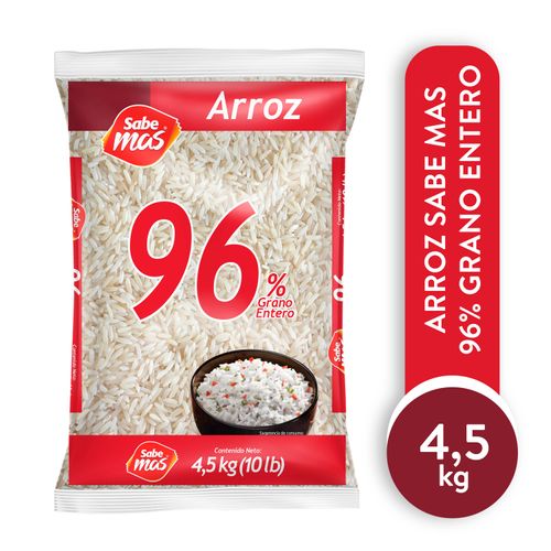 Arroz Sabemas 96% grano entero - 4535 g
