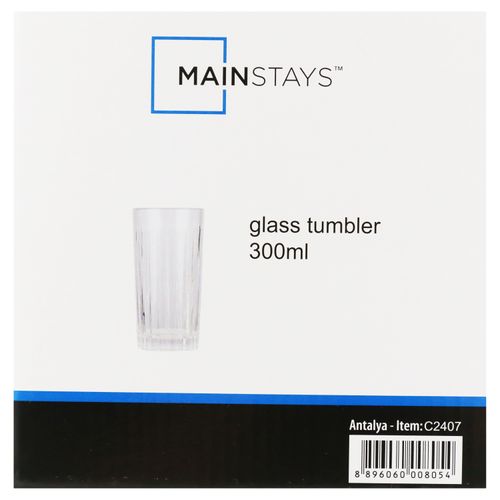 Ms Set De 6 Vasos De Vidrio 350ml