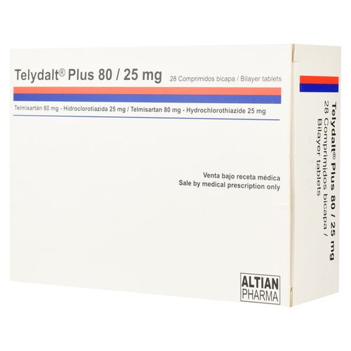 Telydalt Plus 80 Mg 25 Mg Cja X 28 Tab
