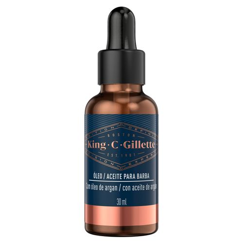 Aceite Gillette para barba hidratación y suavidad con argán - 30 ml