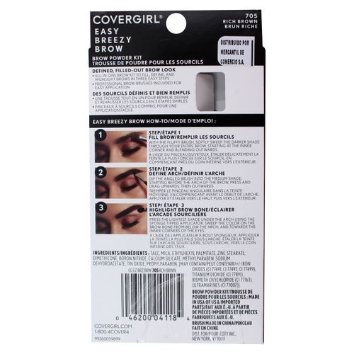 Cg Kit Sombras Para Cejas 705 Rich Brow