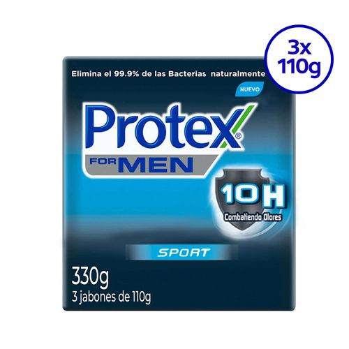 Jabón Corporal Protex Men Sport 3 Pack - 110g