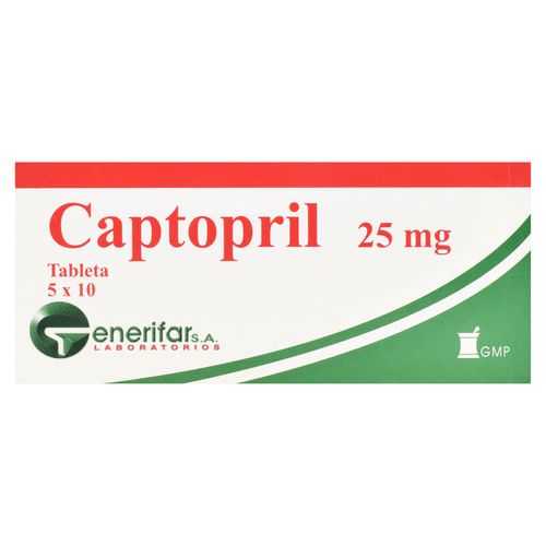 Captopril 25 Generifar