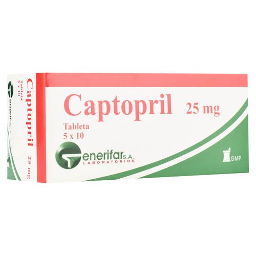 Captopril 25 Generifar