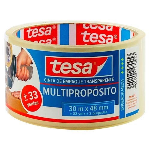 Cinta Tesa para empaque transparente 48 mm x 30 m