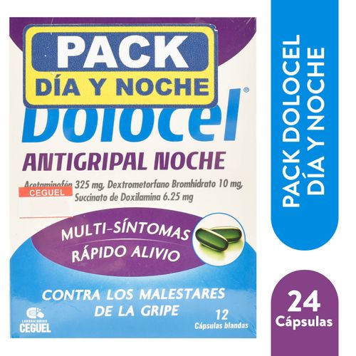 Pack Dolocel Dia Noche Liquid Gel 24Ea