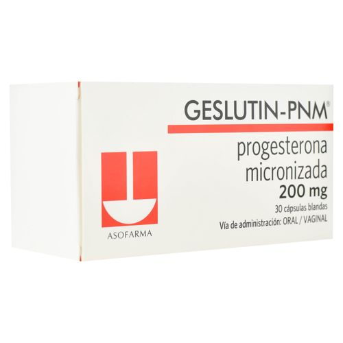 Geslutin 200 Mg 30 Capsulas