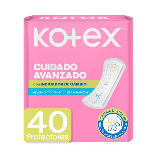 Protectores Diarios Kotex Con Indicador De PH - 40Uds