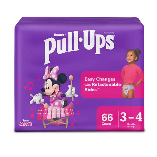 Calzoncillo de Entrenamiento Pull-Ups Niña Talla 3T/4T - 66 Unidades