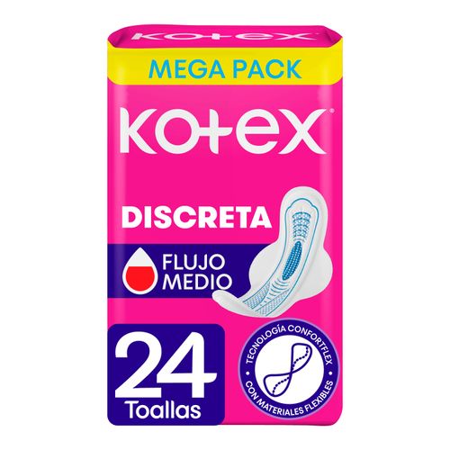 Kotex Toalla Fem Discret Ultrafina 24und