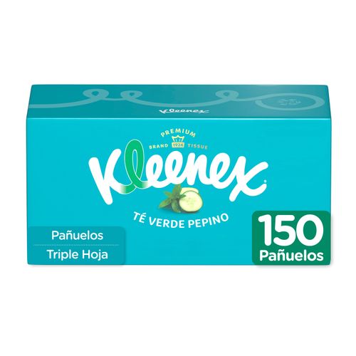 Pañuelos Faciales Kleenex Aroma Té Verde & Pepino - 150Uds