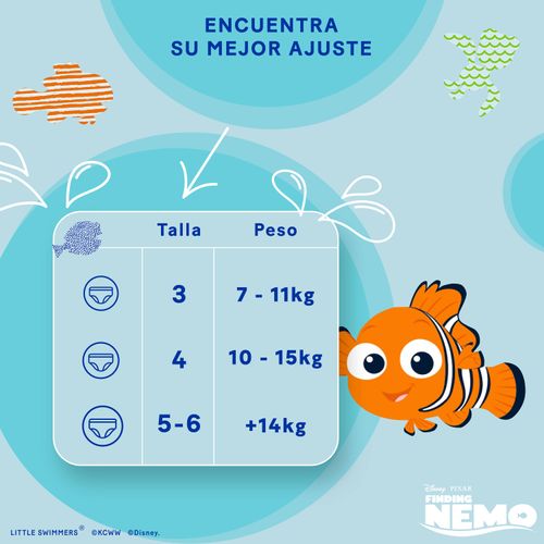 Pañales  Huggies Little Swimmers Etapa 3/G, Más De 14kg - 10Uds