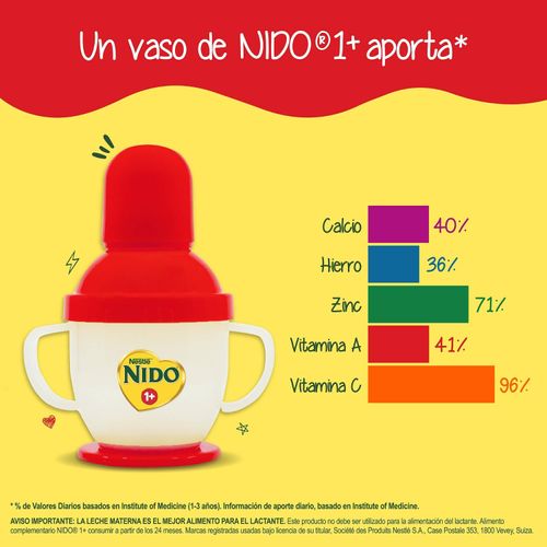 Leche Instantánea Nestlé® Nido® 1+ Protección® Alimento Complementario Lata- 800gr