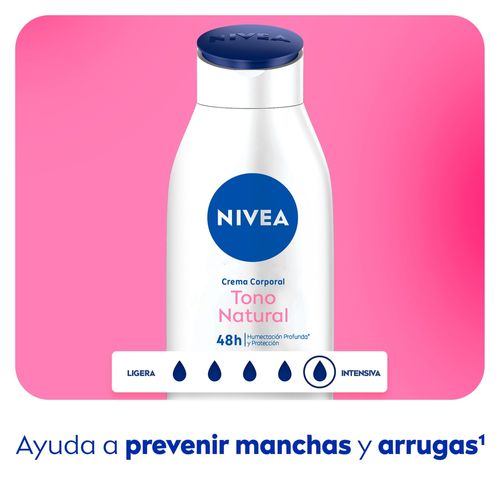 Crema Nivea Corporal Humectante Tono Natural-400 ml
