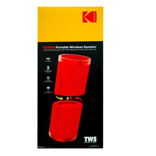 Bocina Kodak PWS2250BK portable colores surtidos