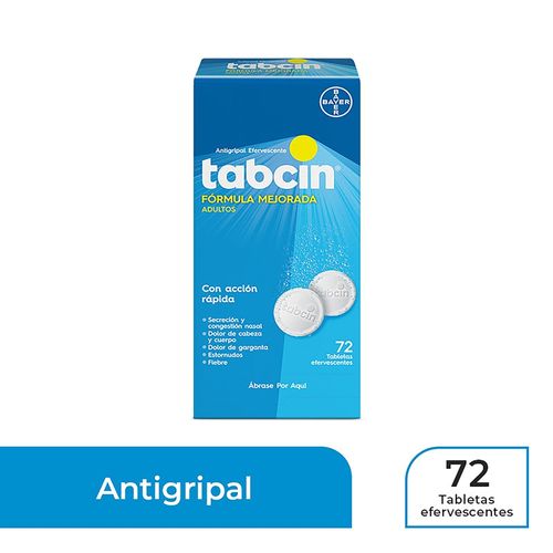 S Tabcin Nueva Formula 72 Tabletas  -Precio indicado por Unidad-