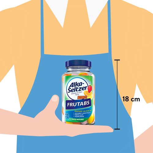 Antiácido Alka Seltzer frutabs masticables - 36 Uds