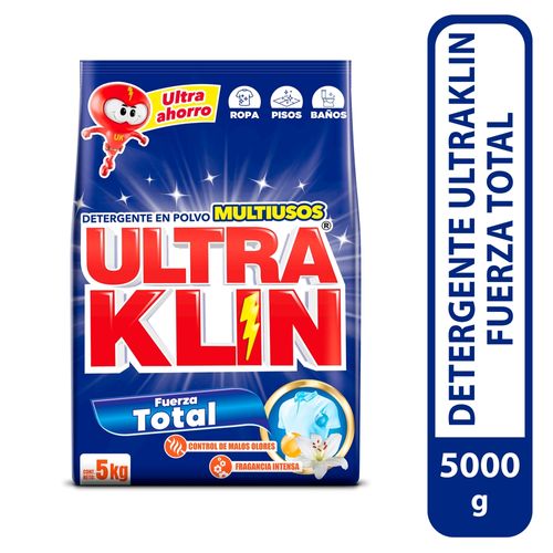 Detergente En Polvo Ultraklin Fuerza Total - 5000gr