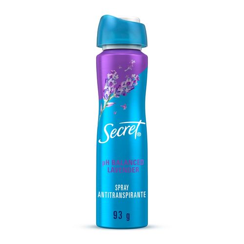 Desodorante Secret Spray Antitranspirante pH Balanced Lavander -93 g