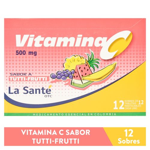 Vitamina C La Sante Tutti Frutti - 500mg