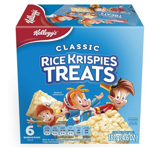 Barras Kelloggs Ricekrispies Treats Con 6 Vitaminas - 132gr