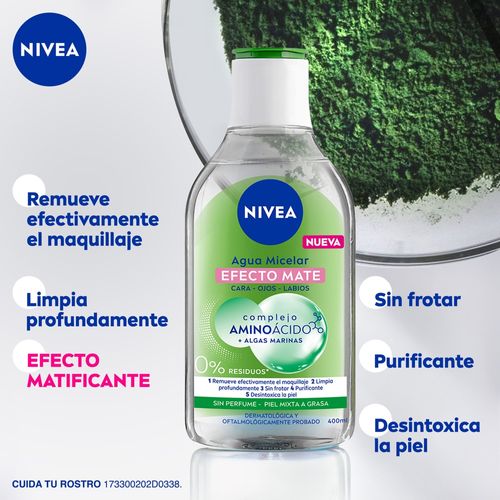 Agua Micelar Nivea Efecto Matificante - 400nl