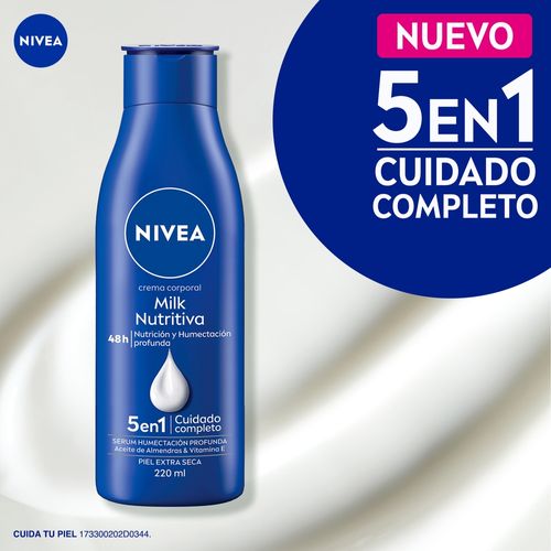 Crema Corporal Nivea Humectante Body Milk Nutritiva -220 ml