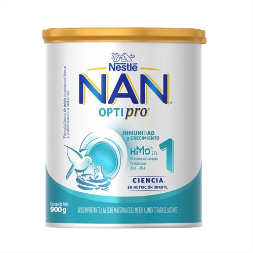 Fórmula Láctea Nan® Optipro® 1 Lata, Proteína Optimizada, Probióticos Y Dha- Ara - 900g