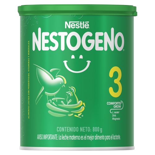 Fórmula Láctea  Nestogeno® 3 Lata, Con Probióticos, Vitaminas Y Minerales - 800g