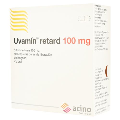 S Uvamin Retard 100 Mg 100 Tabletas