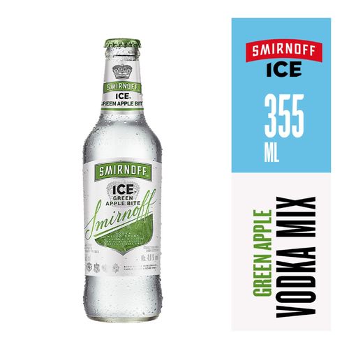 Bebida Saborizada a Base de Vodka Smirnoff Ice Green Apple Botella -355 ml