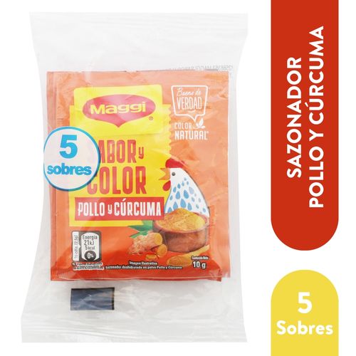 Pk Maggi Sabor Y Color Pollo Y Curcu 1ea