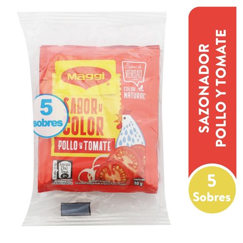 Pk Maggi Sabor Y Color Pollo Y Tomat 1ea