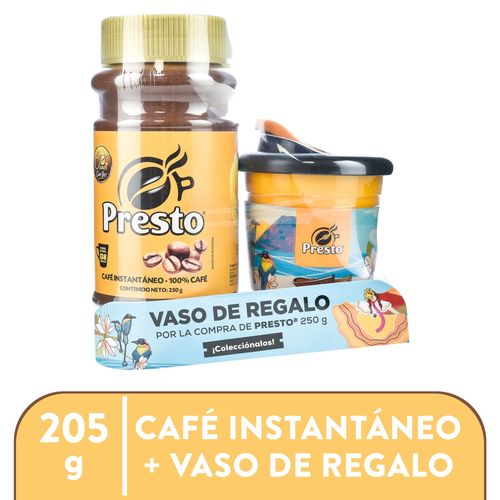 Kit Cafe Presto Con Vaso On The Go 250gr
