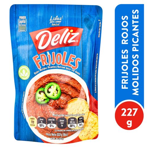 Deliz Frijoles Molidos Picantes Dp 227Gr