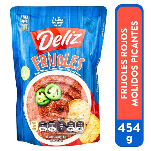 Deliz Frijoles Molidos Picantes Dp 454Gr