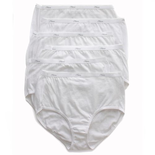 Panti Hanes, para Dama Cintura Alta, Algodón, 6 pack -Talla 5