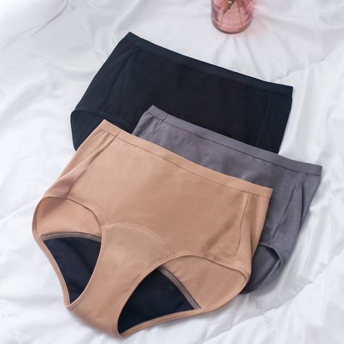 Panty Hanes, para mujer, de periodo flujo Moderado, 3 pack surtido -Talla 9