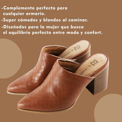 Mule Con Taco Beige