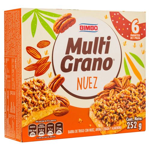 Barra Bimbo Multigrano Nuez - 204gr