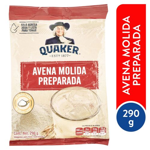 Avena Molida Quaker Preparada 290gr