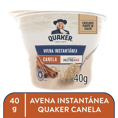 Avena Instantanea Quaker Canela 40Gr