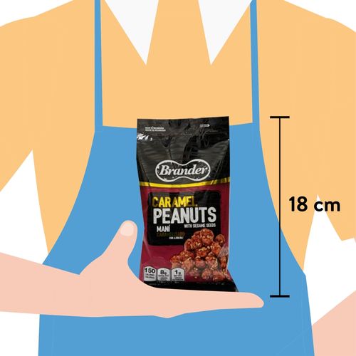 Maní Brander Garapiñado con Ajonjoli - 80 g