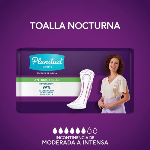 Toalla Plenitud para incontinencia nocturna - 8 Uds