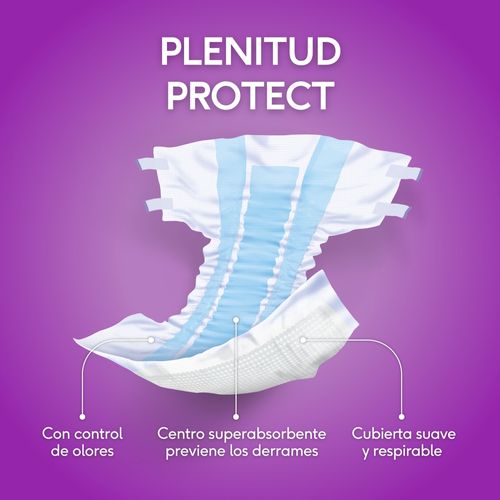 Pañales Para Adulto Plenitud Protect Talla G/XG Incontinencia Intensa - 20Uds