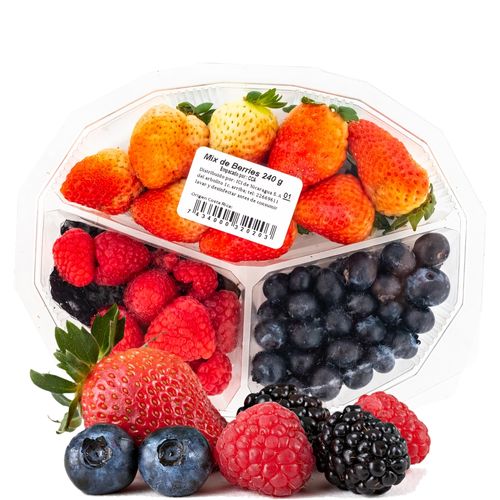 Mix de berries Hortifruti fresa mora y arándanos - 240 g