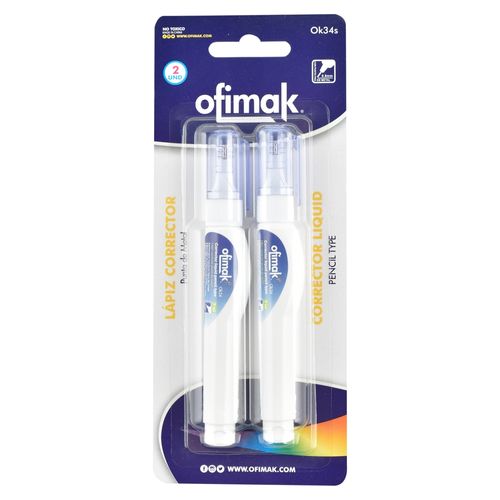Corrector Ofimak tipo lápiz - 2 Uds