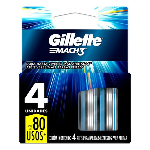 Repuesto de rasuradora Gillette Mach3 - 4 Uds